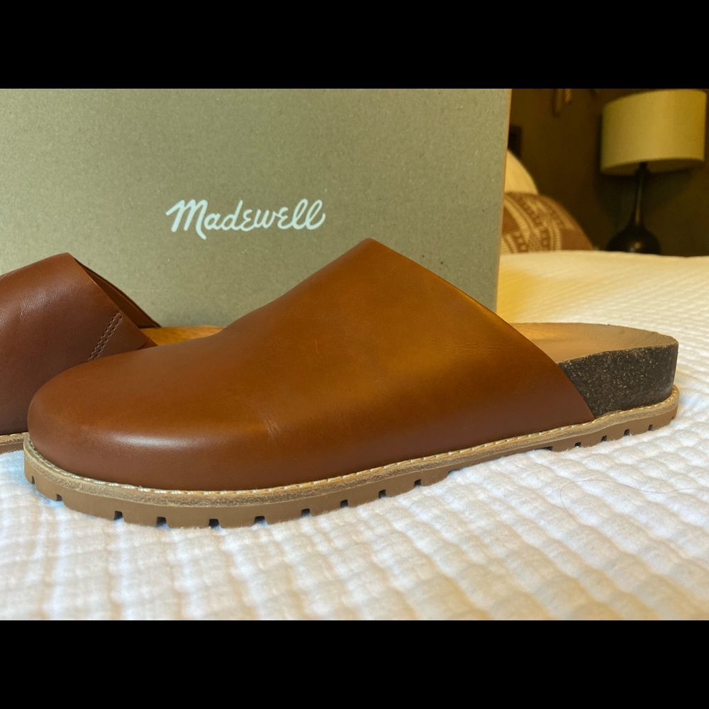 Madewell the Layne Leather clog/mule.